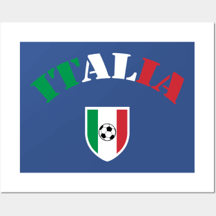 Italia Italian Football Soccer Fan Posters and Art
